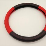 تلبيسة عجلة القيادة رياضي جلد ربل