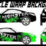 ستيكر تجليد خارجي مونستر اخضر Car Wrap 1.52*25m