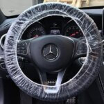 تلبيسة عجلة القيادة بلاستيك شفاف